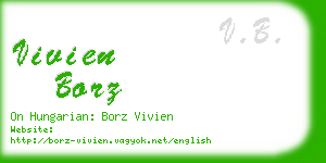 vivien borz business card